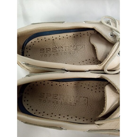 Sperry Top Sider Off White Men's Boat Shoes Size 10.5 - Picture 4 of 8